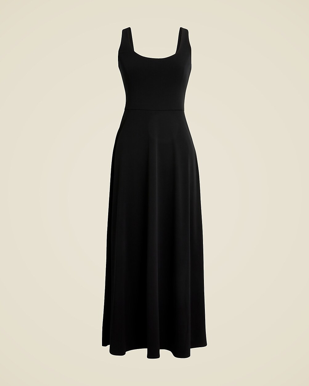 Scoopneck A-line midi dress in matte jersey | J. Crew US