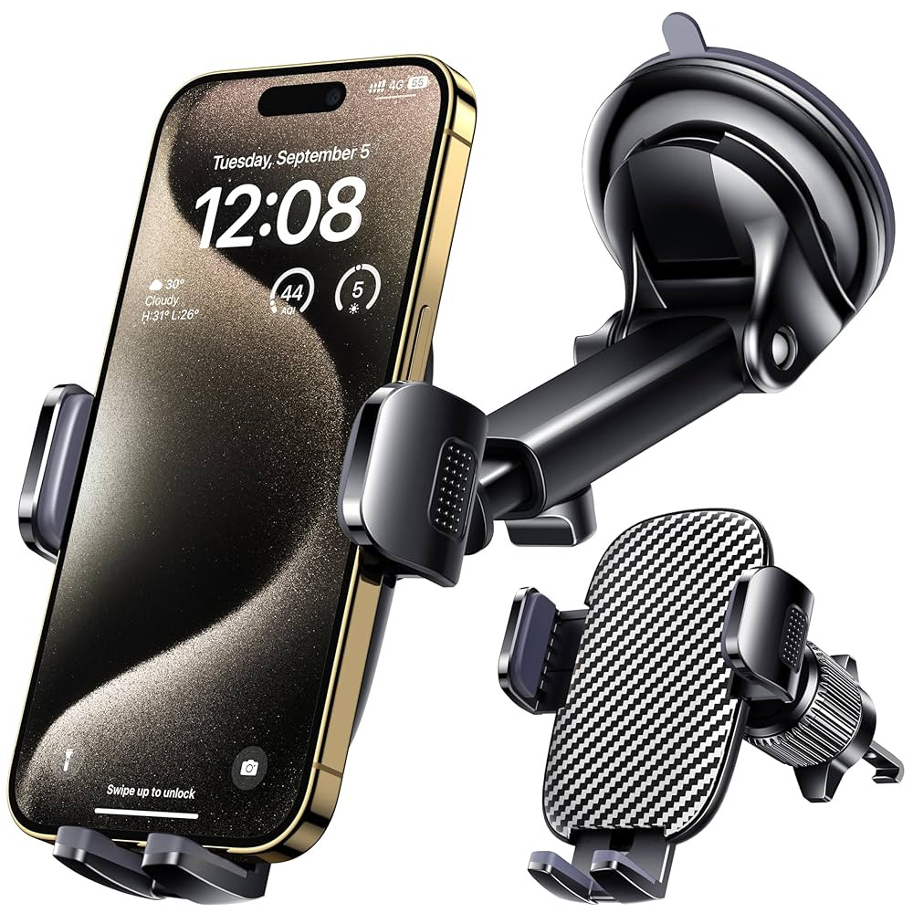 Qifutan Car Phone Holder Mount Phone Mount for Car Windshield Dashboard Air Vent Universal Hands ... | Amazon (US)