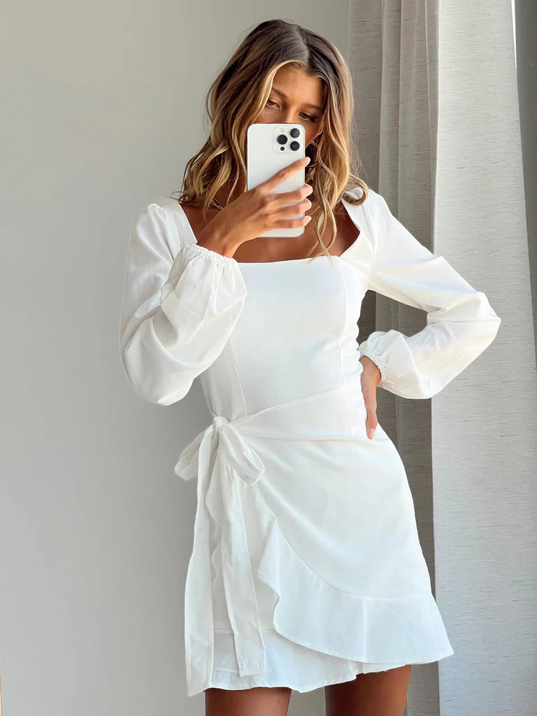 The Villa Mini Dress White | Princess Polly US