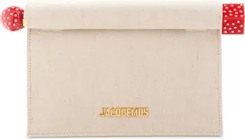 Jacquemus La Petite Pochette Rond Carré Canvas Clutch | Nordstrom | Nordstrom