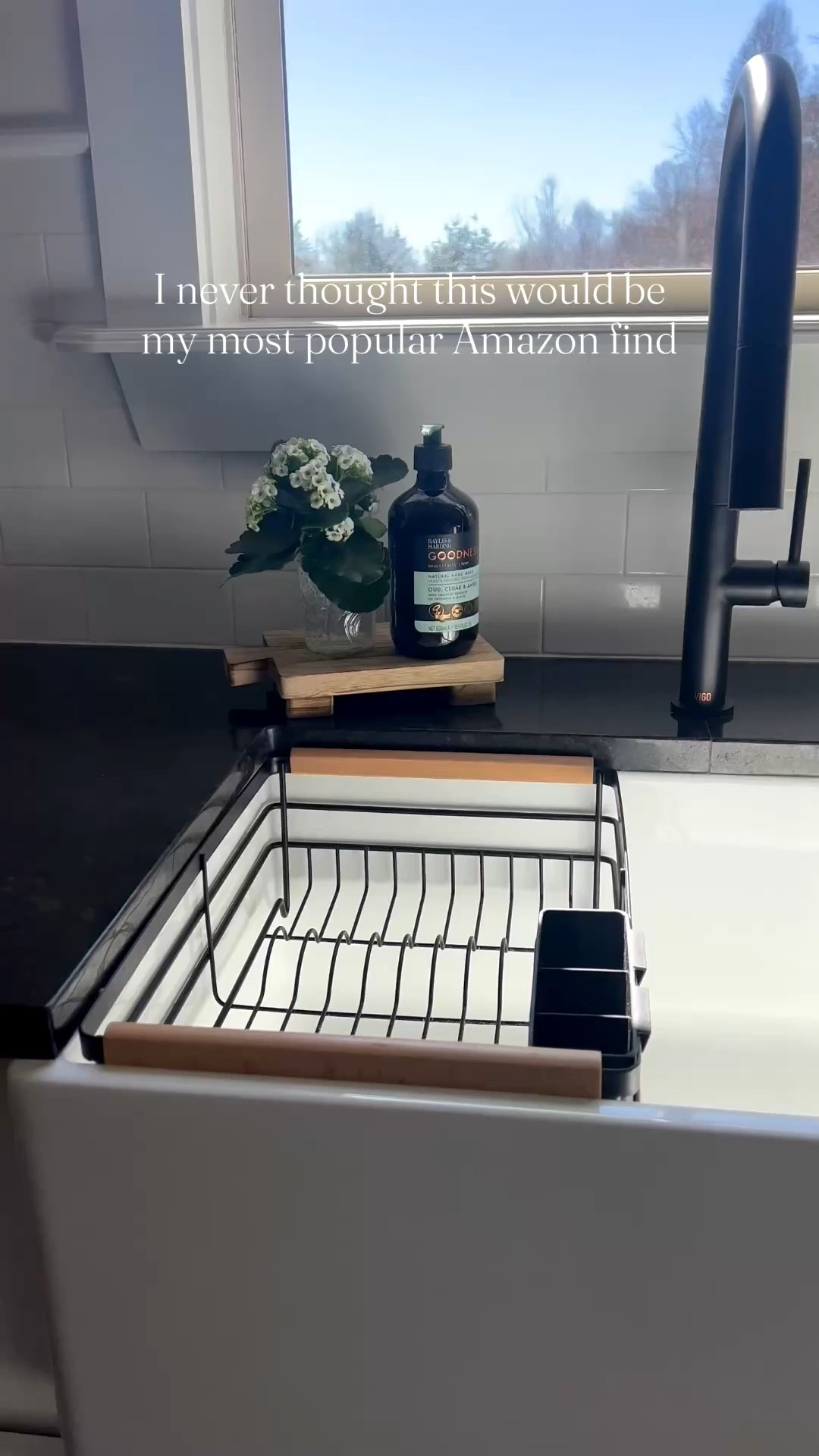 This is a love letter to my sink caddy. 🥰 This dish drying rack is meant to sit on a counter but miraculously fits perfectly inside my farmhouse sink. 

#LTKFindsUnder50 #LTKHome