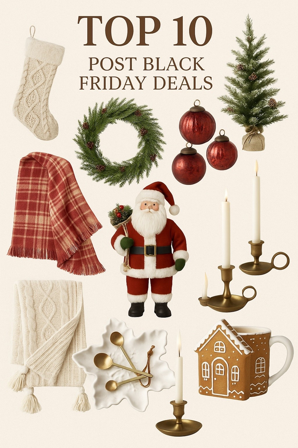Top 10 Post–Black Friday Holiday Deals 

A few cozy, festive finds that are still on major sale and perfect for gifting, decorating, or adding a little Christmas magic to your home. These are classic, neutral, vintage-inspired pieces that fit beautifully with any style.

Tap to shop your favorites before the deals are gone! 

#LTKGiftGuide #LTKHoliday #LTKSeasonal