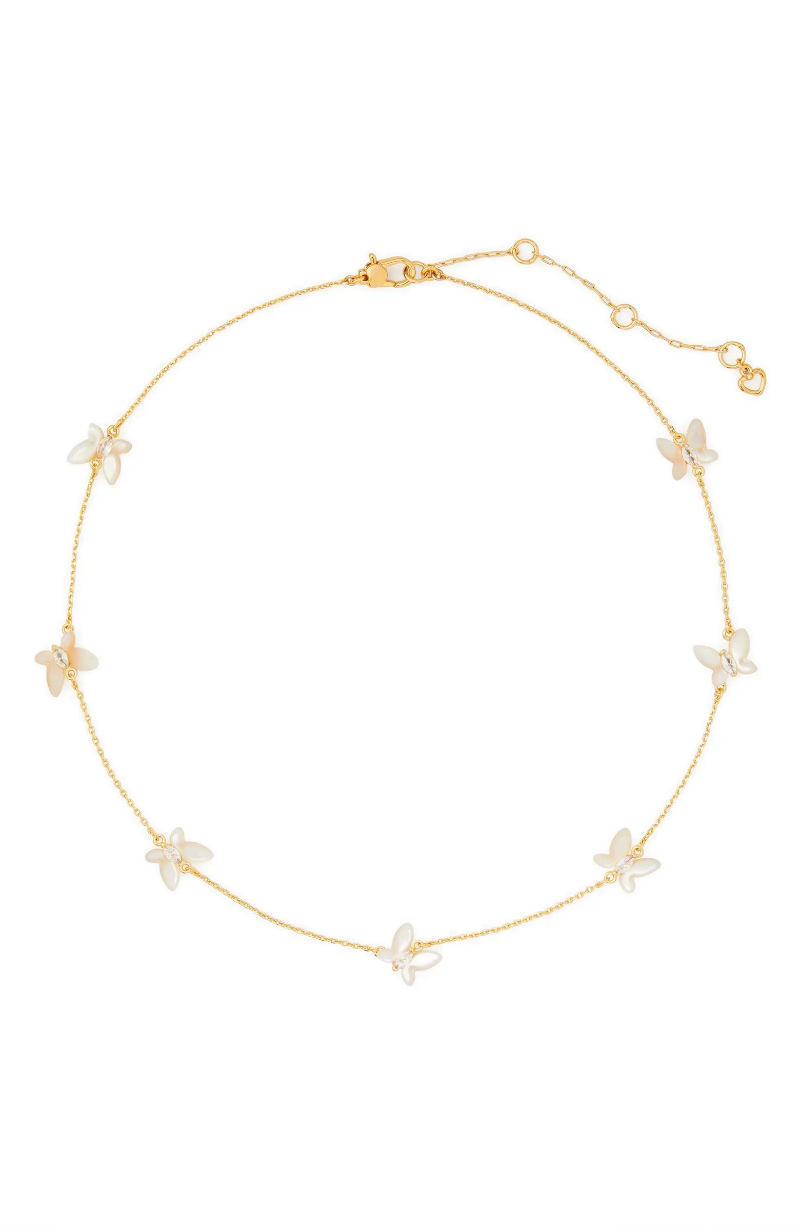 social butterfly delicate scatter necklace | Nordstrom