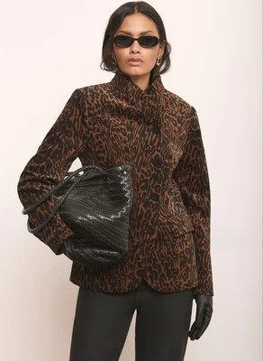 Leopard Print Velvet Jacket | Mint Velvet