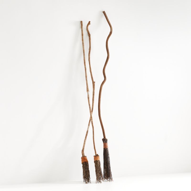 Witches' Brooms, Set of 3 + Reviews | Crate and Barrel | Crate & Barrel