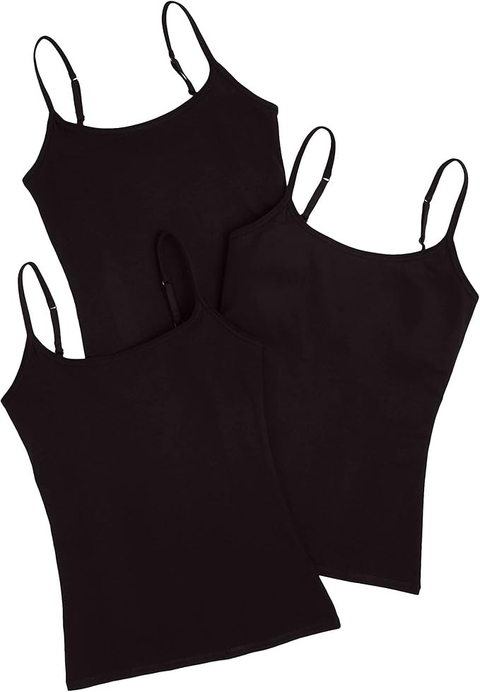 Pact Organic Cotton Shelf Bra Camisole 3-Pack | Amazon (US)