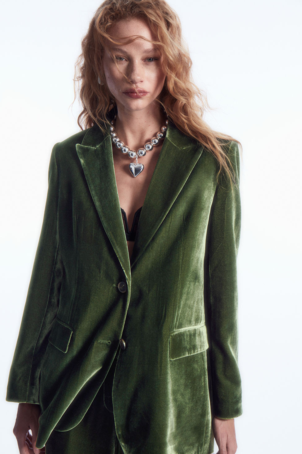 SILK-BLEND VELVET BLAZER | COS (US)