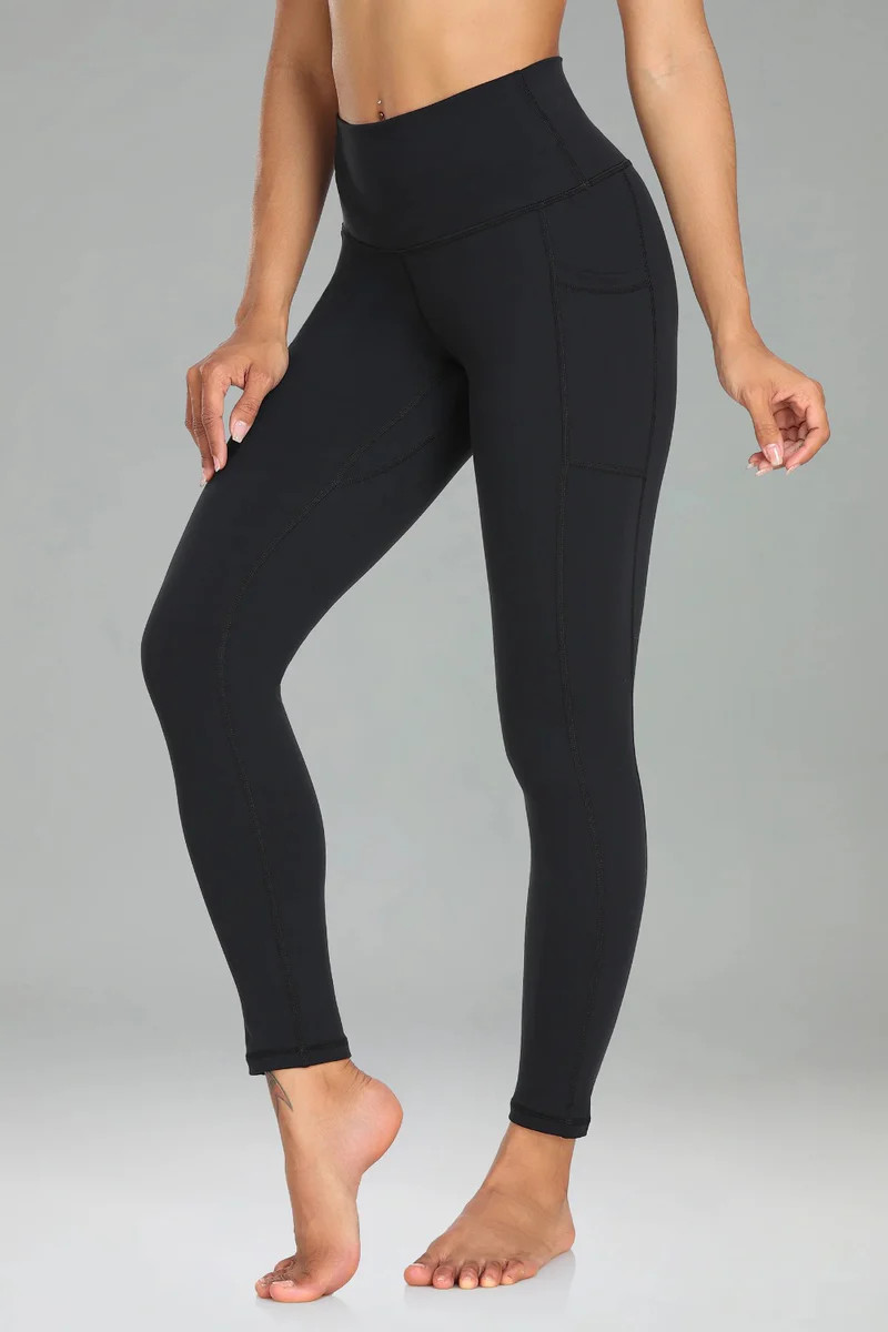 Essential High Waisted No-Roll 25" Sports Legging w/ Pockets | Colorfulkoala