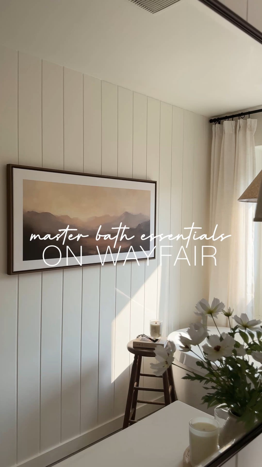 From faucets to mirrors, runners to curtains and every type of lighting in between - @wayfair has everything you need to complete your next bathroom renovation or refresh 💫 #Wayfair #WayfairPartner
