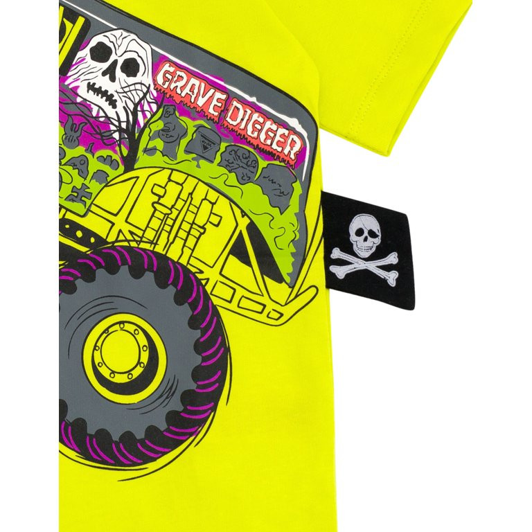 Monster Jam Grave Digger T-Shirt Toddler to Little Kid | Walmart (US)