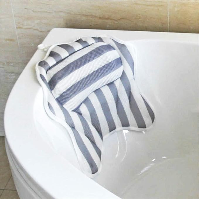 Bath Pillow for Tub, Bathtub Pillow with Neck Shoulder Back Support,6 Strong Suction Cups- Fits A... | Amazon (US)
