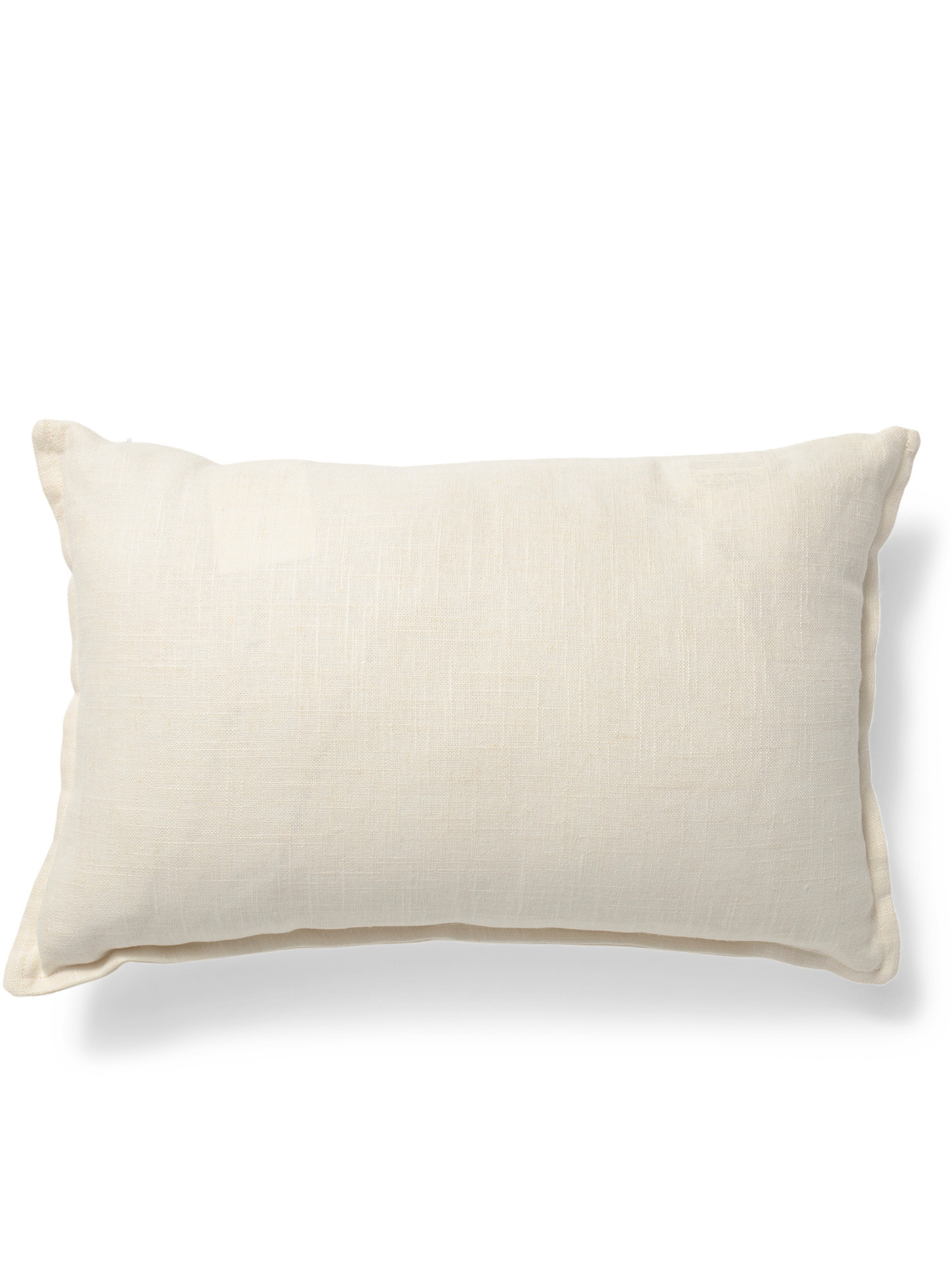 Made In Usa 13x20 Linen Blend Lumbar Mini Flange Pillow | TJ Maxx