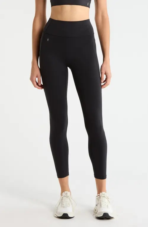 On High Waist 7/8 Studio Tights in Black at Nordstrom, Size X-Large | Nordstrom