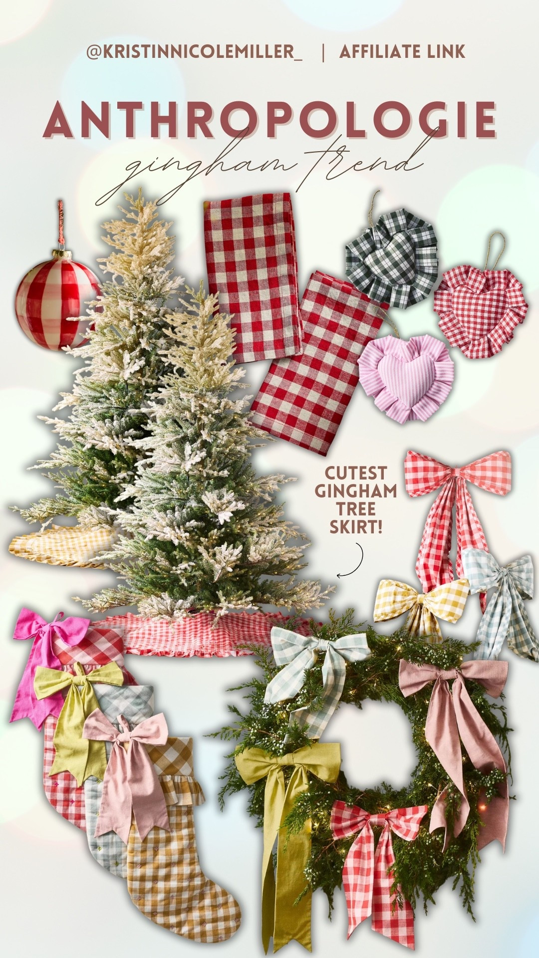 Gingham is making its way into Christmas this year and I am here for it 🎄✨ this classic pattern is getting a seasonal twist that feels both timeless and on-trend. It’s the perfect way to add charm and warmth to your holiday style and home.

Christmas gingham, gingham holiday decor, gingham Christmas pajamas, holiday home trends, Christmas decorating ideas

#LTKParties #LTKHome #LTKSeasonal