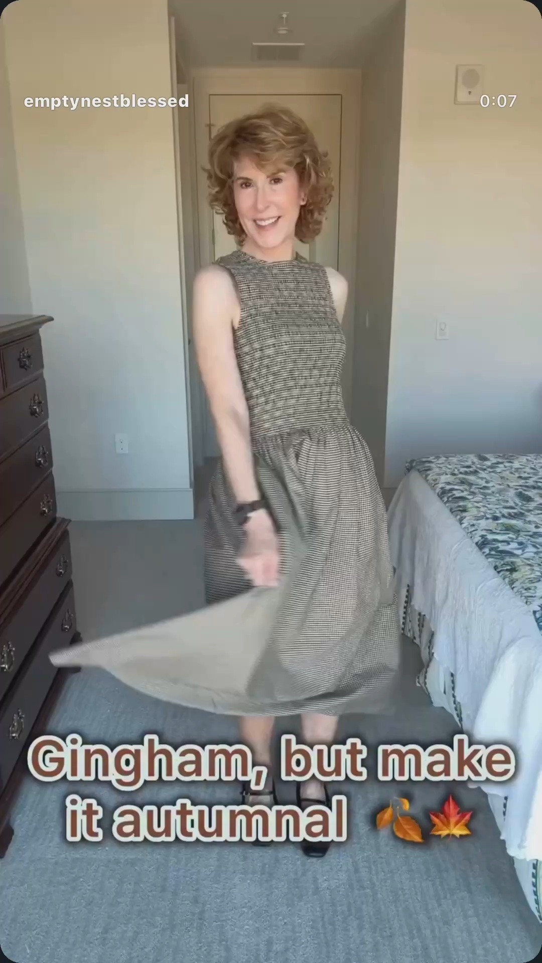 You know your girl is a sucker for gingham, so when You know your girl is a sucker for gingham, so when I found this organic cotton dress with an autumnal gingham print (brown/black), I could not resist! It's comfy, flattering and just the perfect length for sandals, sneakers, Mary Jane's, booties, or tall boots. Add a black blazer or denim jacket to take you into cooler temps and you're all set!

#LTKSaleAlert #LTKOver40 #LTKSeasonal