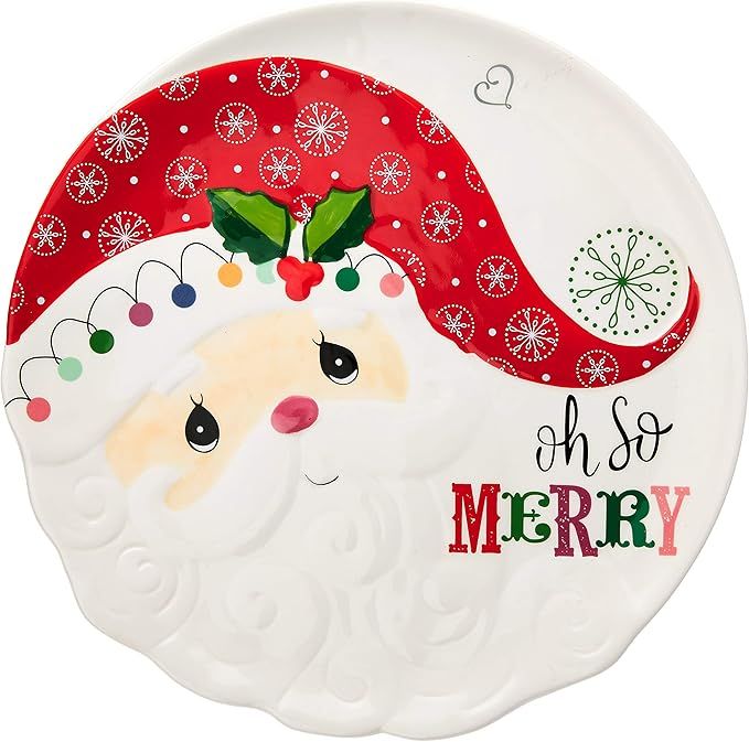 Precious Moments Santa 191420 Platter, One Size, Multi | Amazon (US)