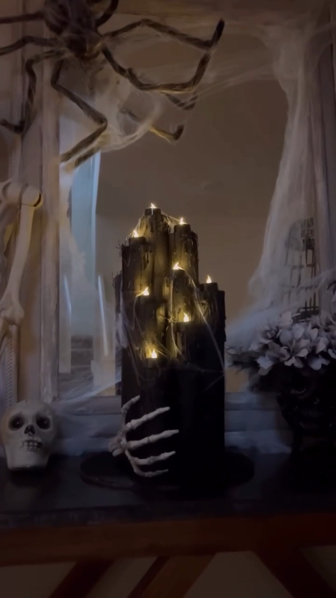 Easy DIY spooky candles! Remote control tea lights make this easy to turn on and off! Love a good Halloween craft!

#LTKSeasonal #LTKHome