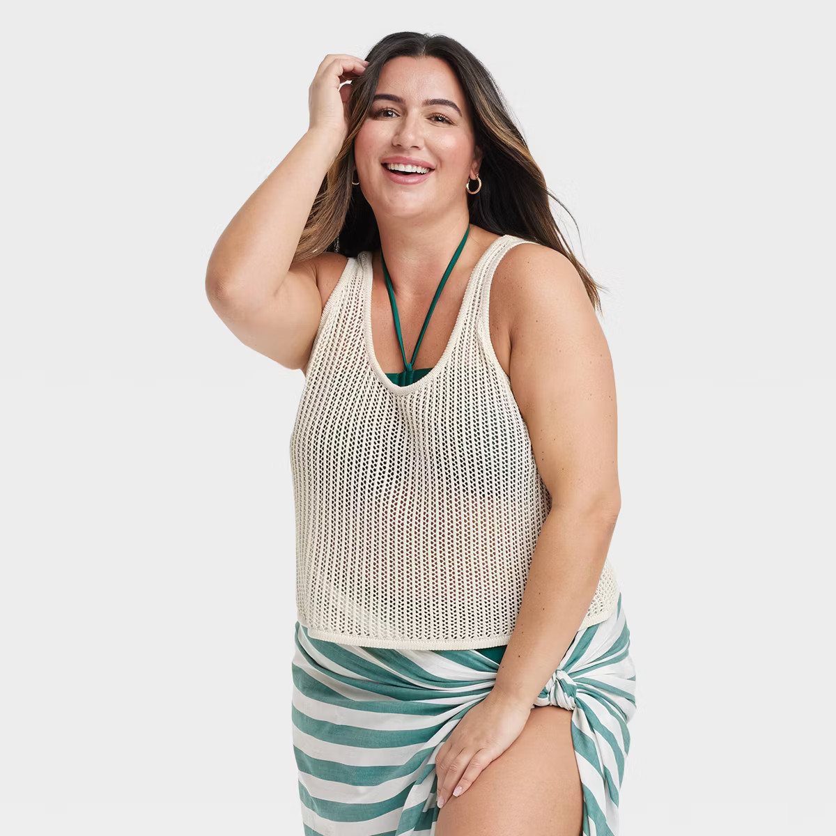 Women's Beach Bungalow Scoop Neck Sweater Tank Top - A New Day™ | Target