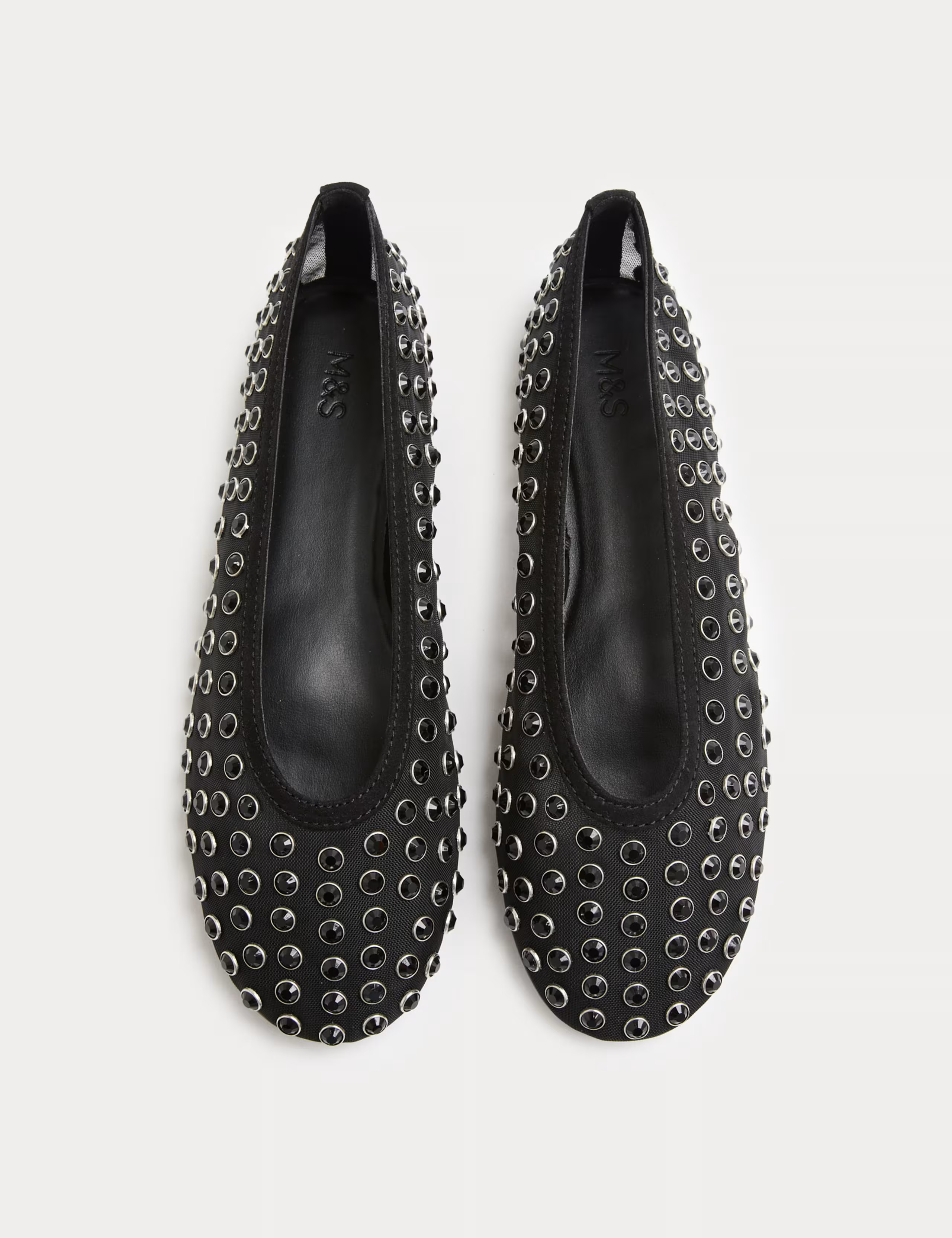 Gem Studded Flat Ballet Pumps | M&S | M&S | Marks & Spencer (UK)