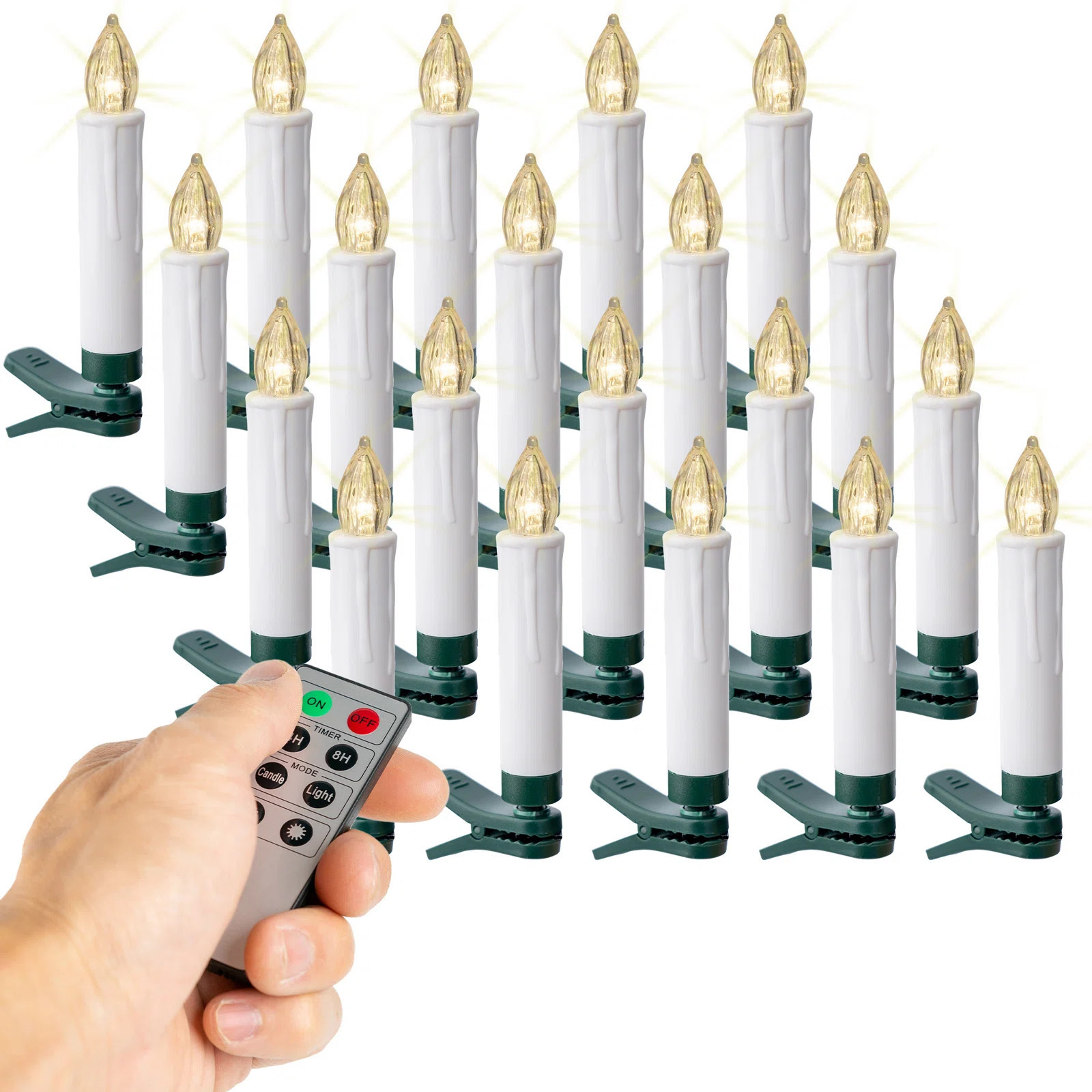 Clip-on Led Flickering Mini Drip Candle W/ Remote Control | Wayfair North America