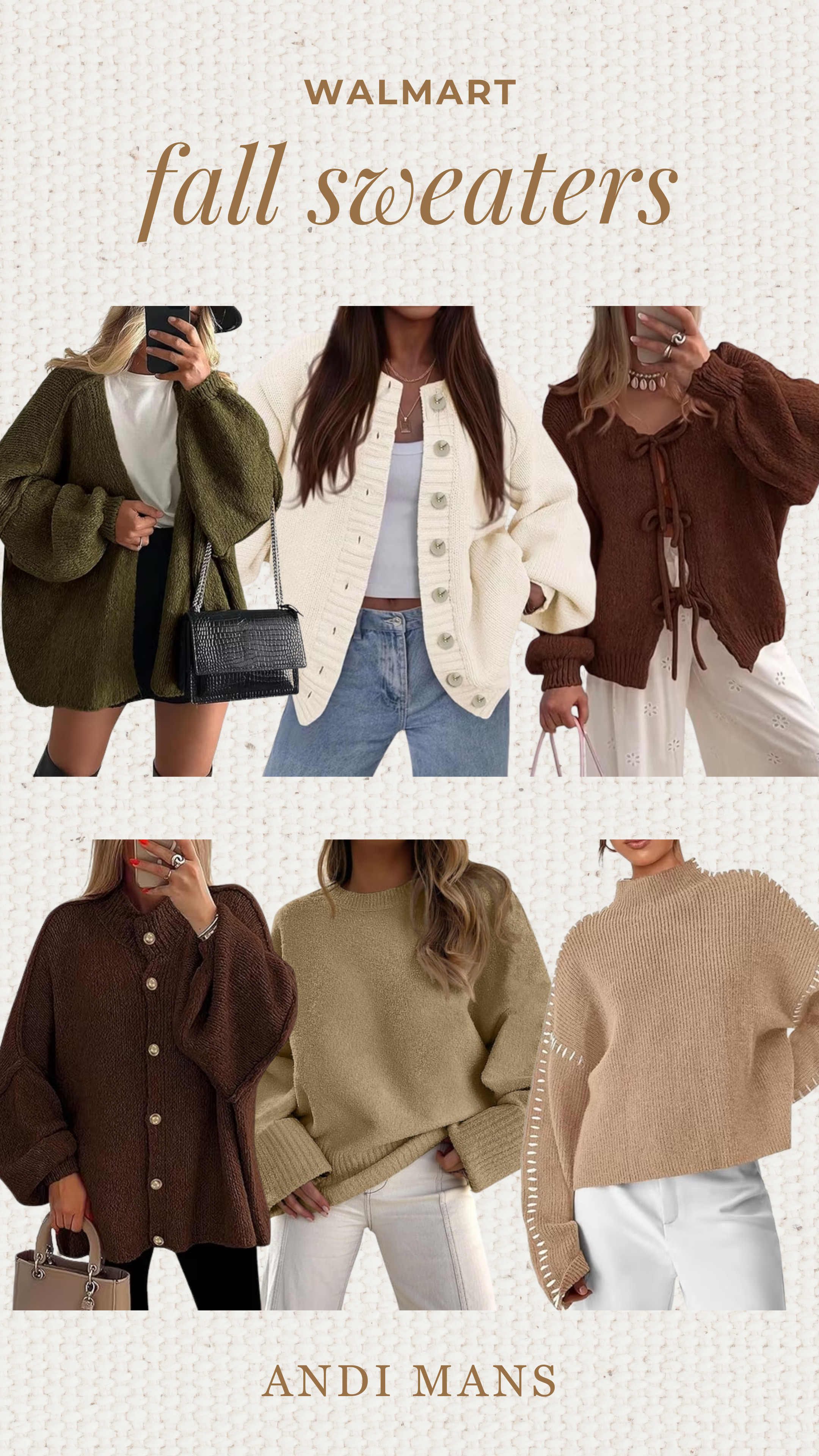 Fall sweaters from Walmart, perfect fall outfit ideas to wear this Autumn! 

 #LTKootd #LTKSeasonal #LTKOver40