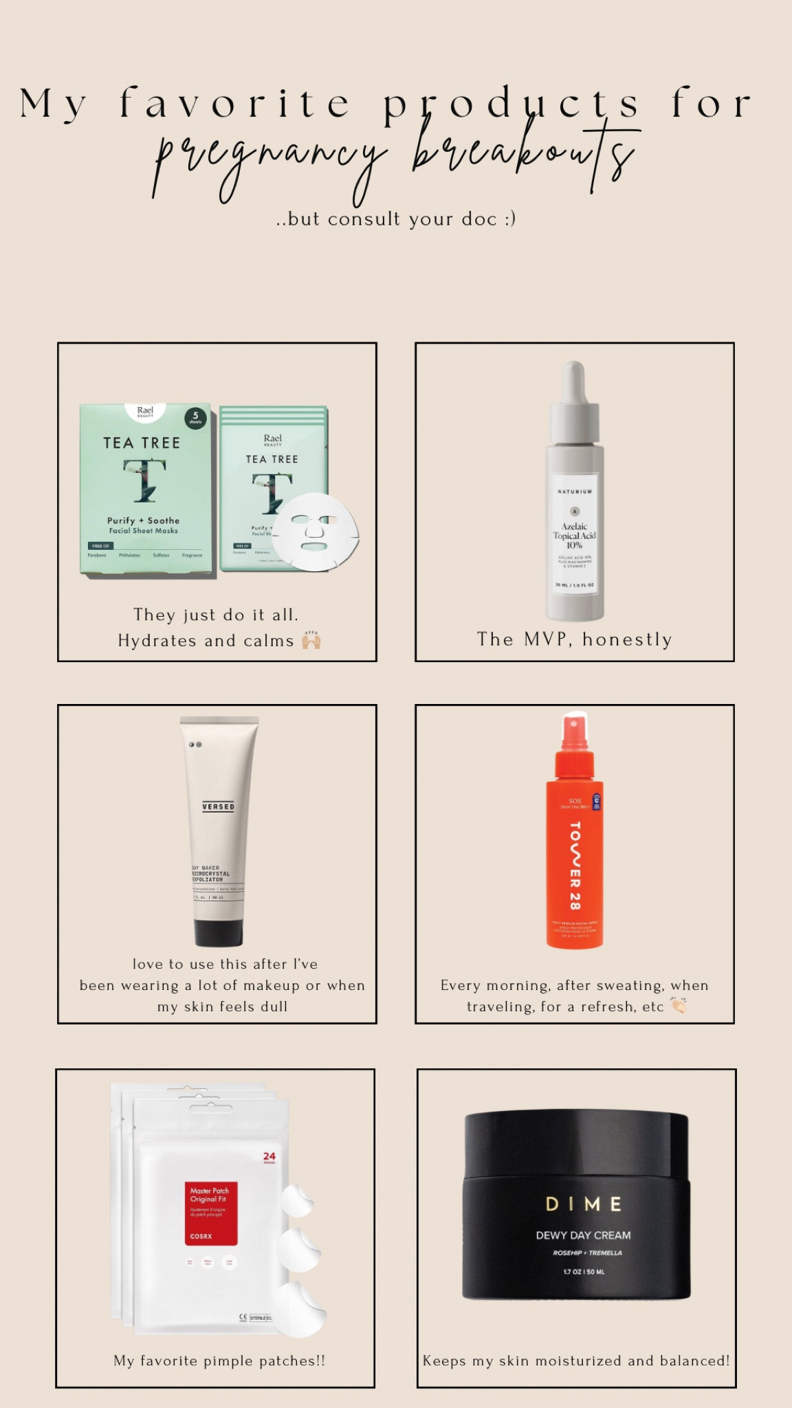 My go-tos during this pregnancy! They have helped with my breakouts SO much🙌🏼

Pregnancy | acne | skincare 

#LTKBeauty #LTKBump #LTKGiftGuide