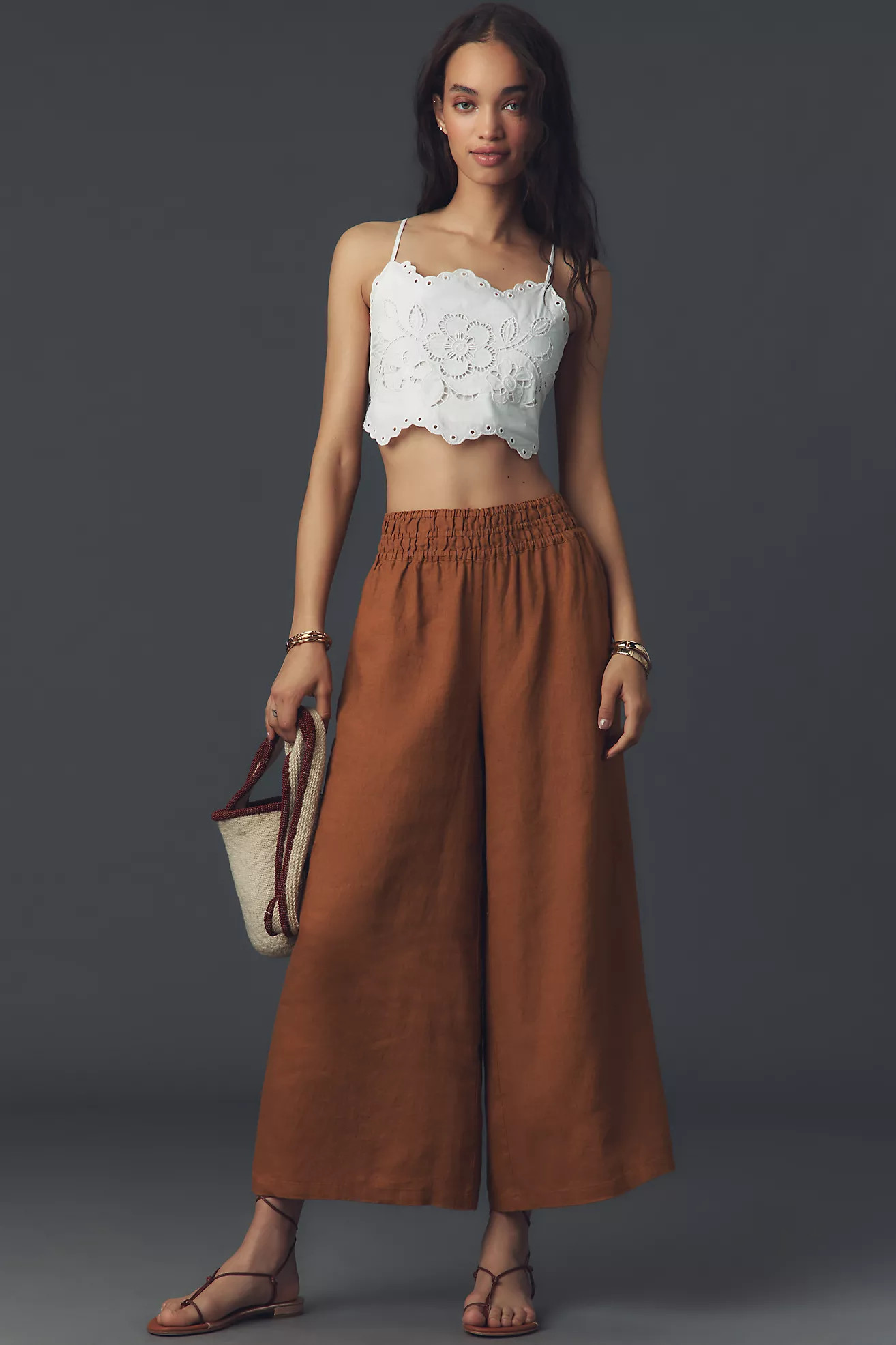 The Somerset Pull-On Pants: Linen Edition | Anthropologie (US)