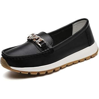 Women's Chunky Loafers for Women Comfortable Slip On Moccasins Lightweight Walking Driving Shoes ... | Amazon (US)