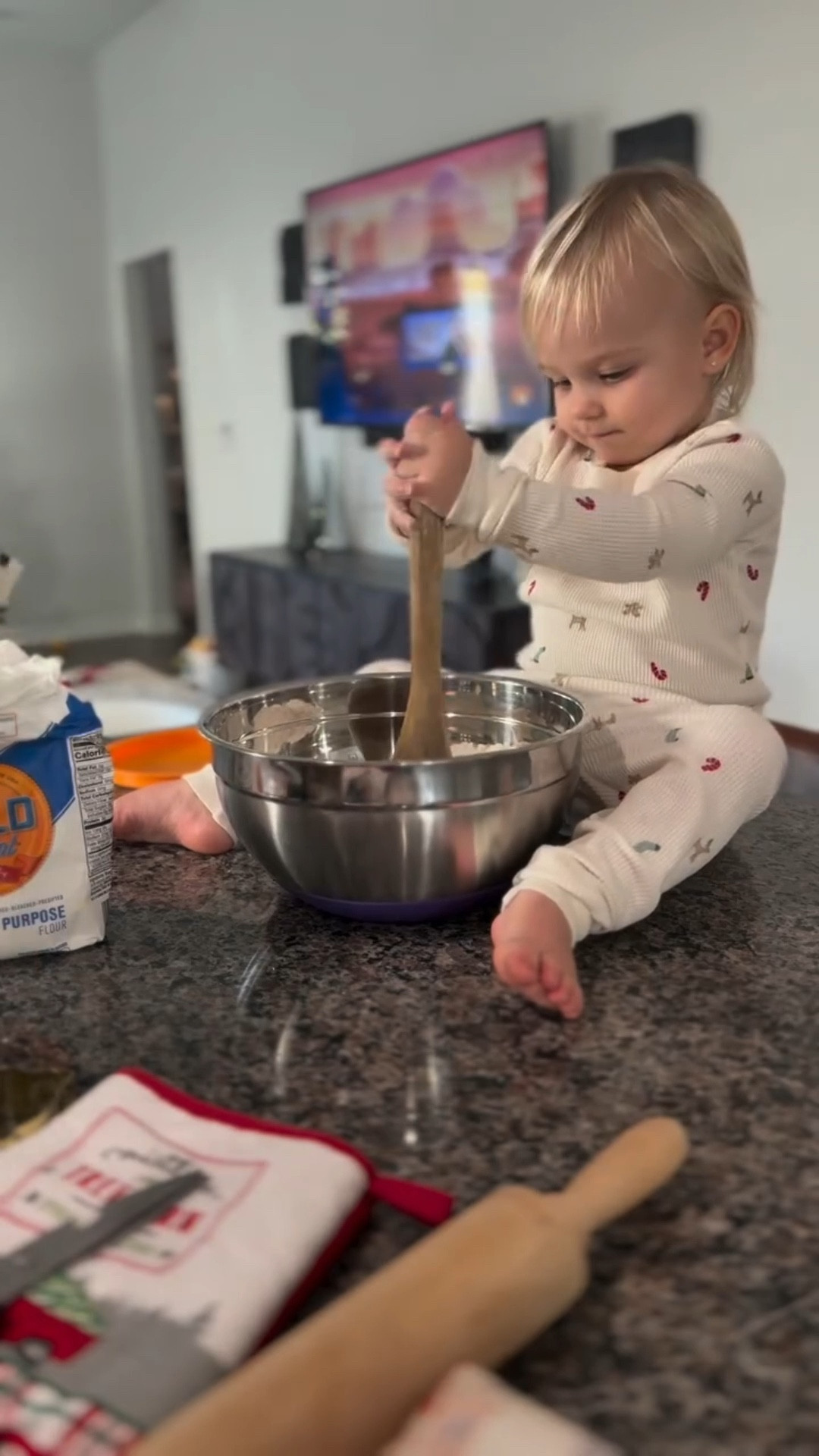 Making sugar cookies with my little helper 🥰 cutting shapes, sneaking a taste, and saving the best ones for Santa 🎅🍪

#MomLife #ChristmasMemories #HolidayWithKids #BakingWithKids #MagicalMoments