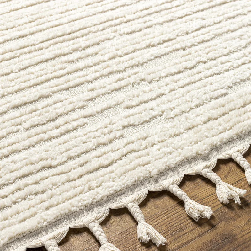 Firman Moroccan Machine Woven Cream Area Rug | Wayfair North America