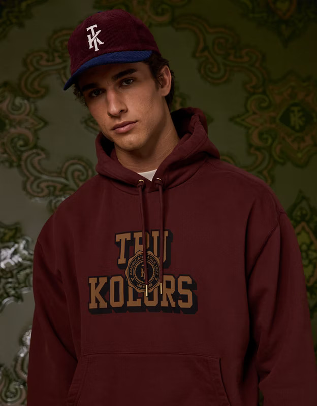 AE x Tru Kolors Heavyweight Graphic Hoodie | American Eagle Outfitters (US & CA)