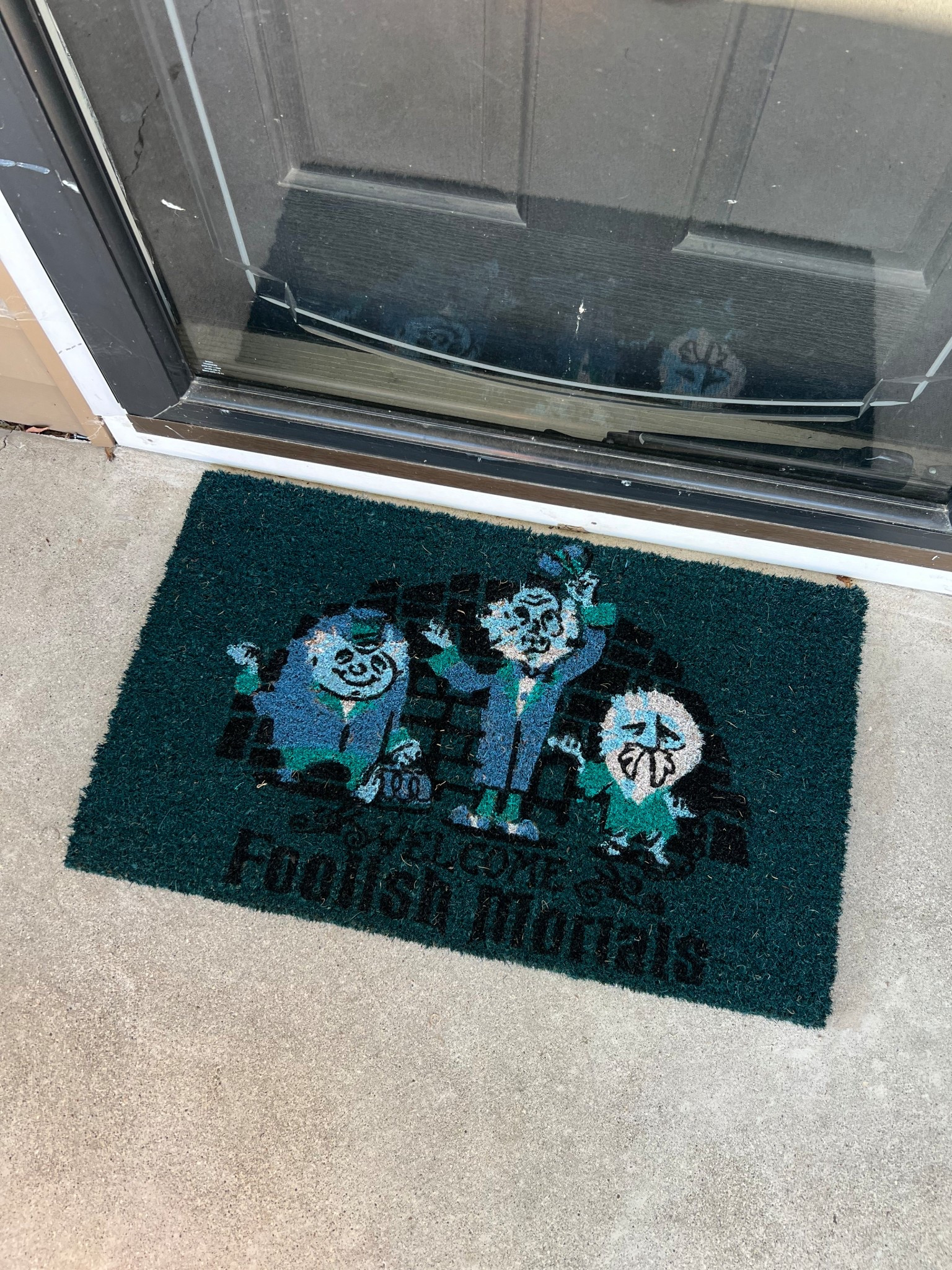 Haunted Mansion door mat for under $20!! 

#LTKSeasonal #LTKHome
