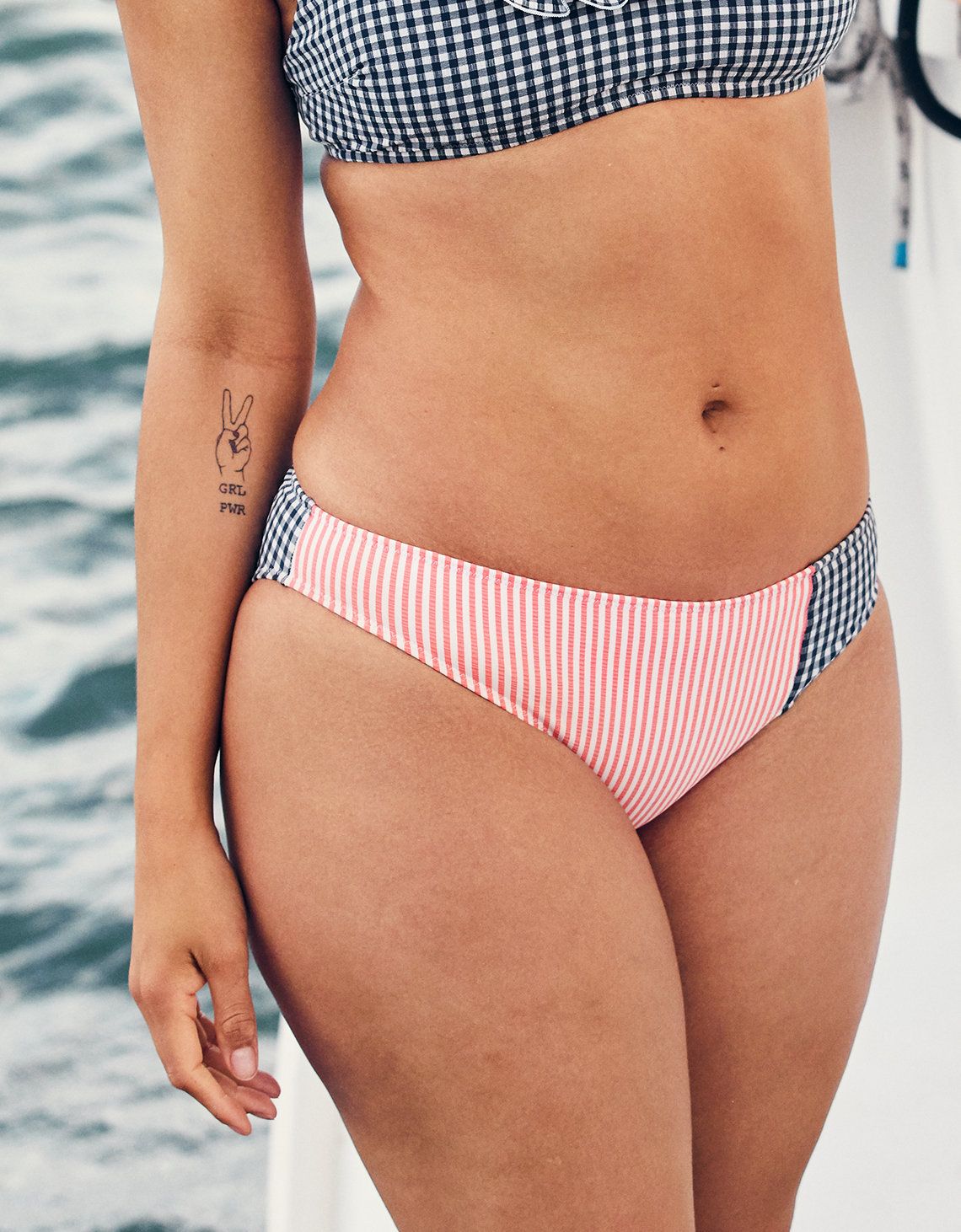Aerie Seersucker Bikini Bottom | American Eagle Outfitters (US & CA)