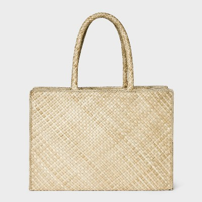 Straw Weave XL Tote Bag - Shade & Shore™ Natural | Target
