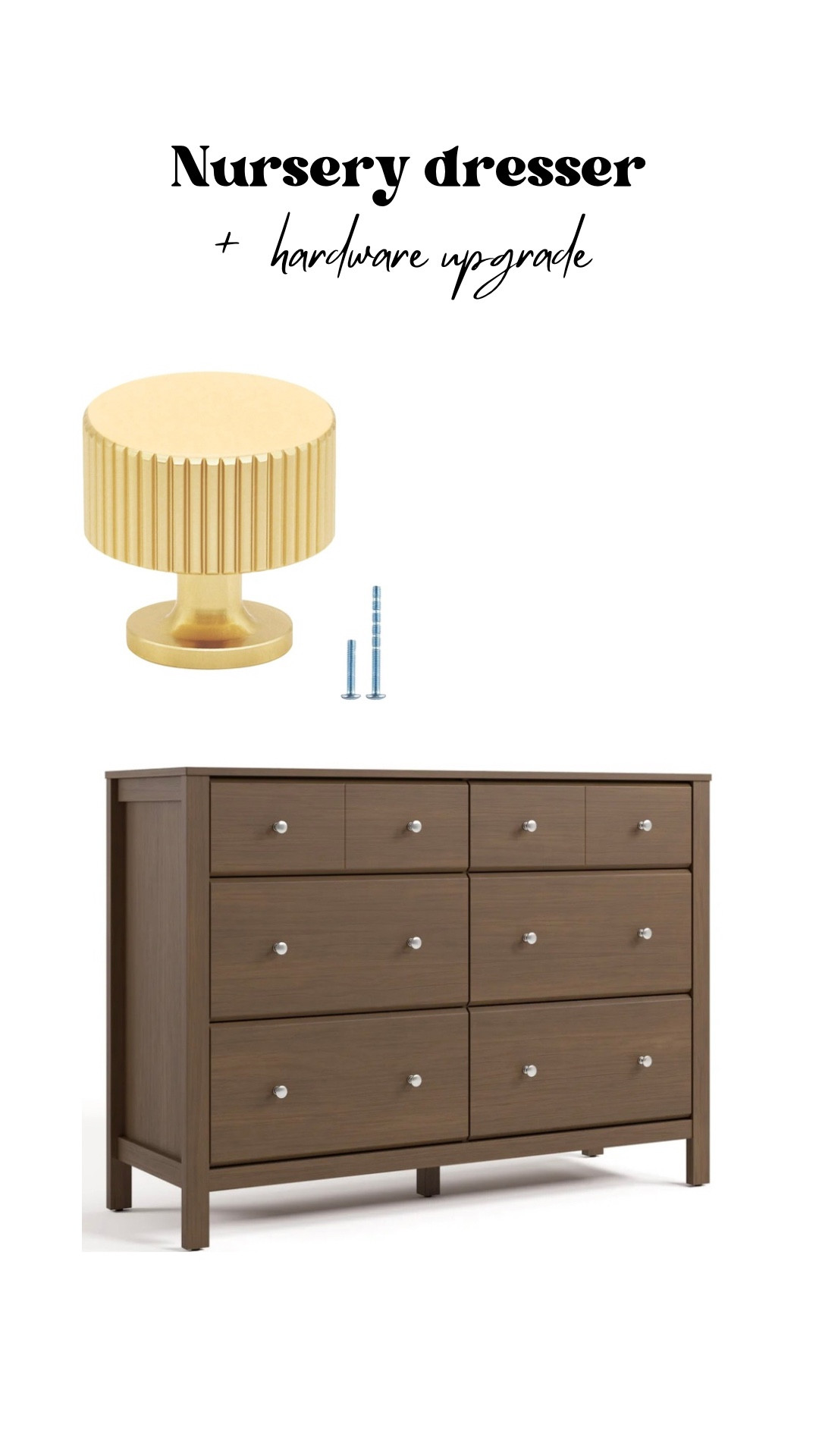 I found SO many nursery dressers I loved but the sticker shock was... real!!! This @storkcraft dresser is 10/10 on quality, price & looks + a little upgrade to the hardware thanks to @Amazon

#LTKHome #LTKBaby
