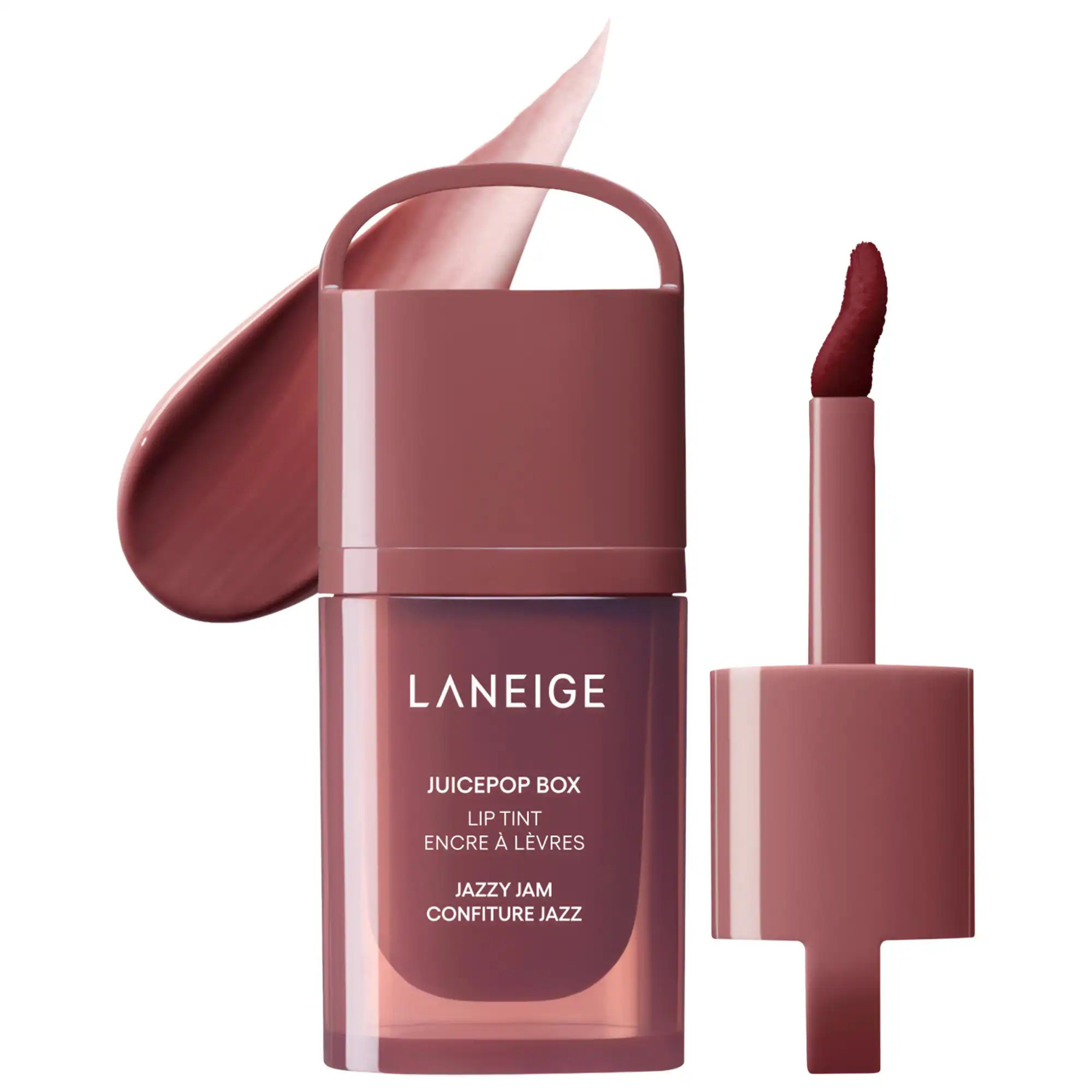 LANEIGE JuicePop Box Lip Oil Stain 12HR Hydrating Tint Jazzy Jam 0.15 oz/4.5 g | Sephora (US)