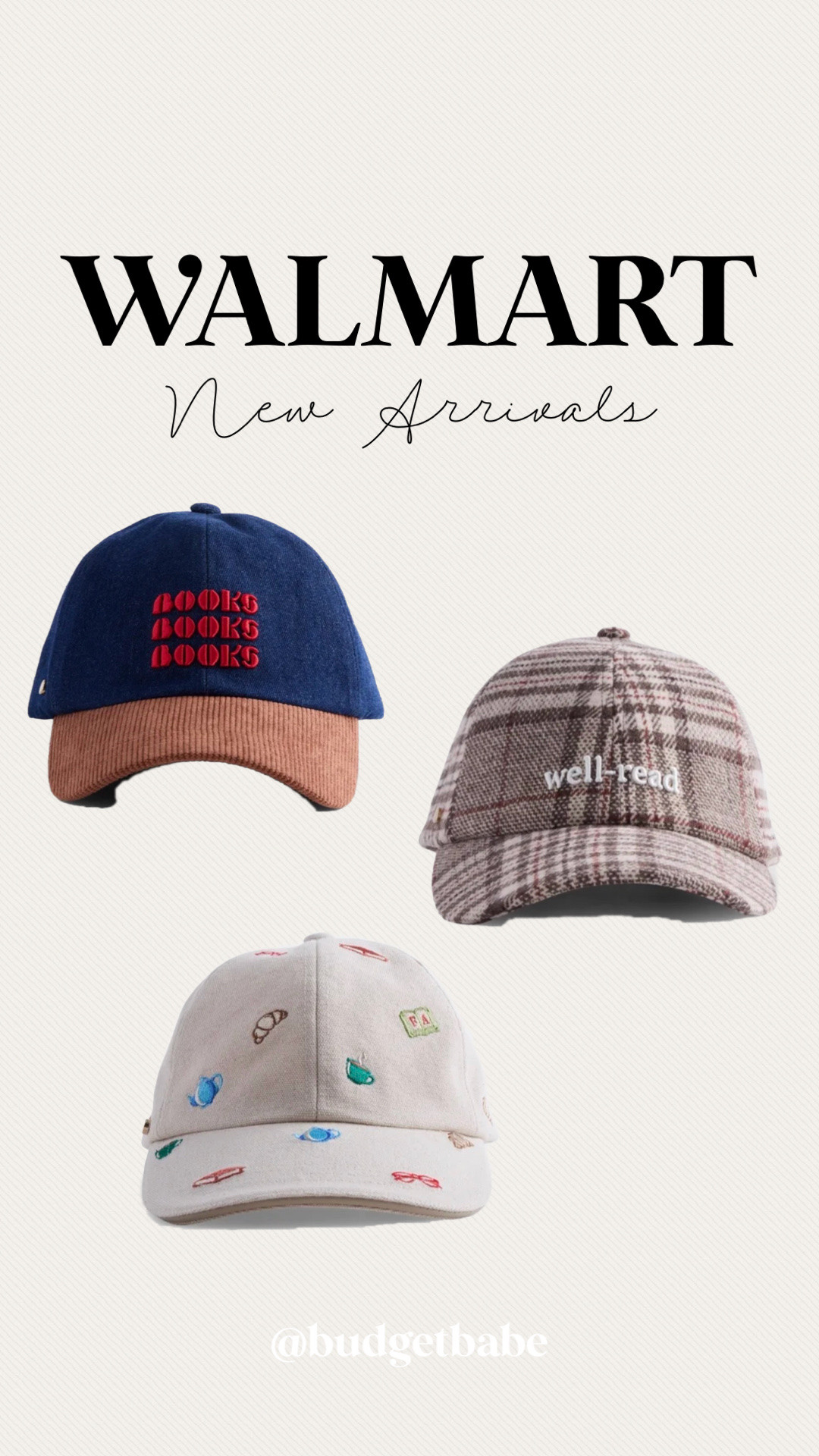 Walmart baseball caps new for fall #walmartfashion