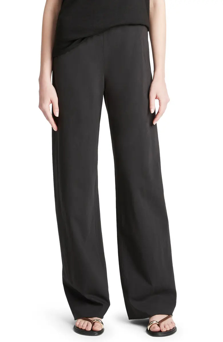 Cotton Blend Wide Leg Pants | Nordstrom