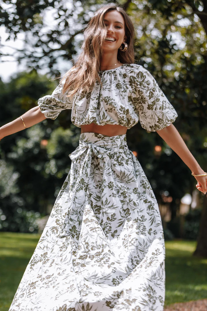 Delilah Set - Green Floral | Petal & Pup (US)