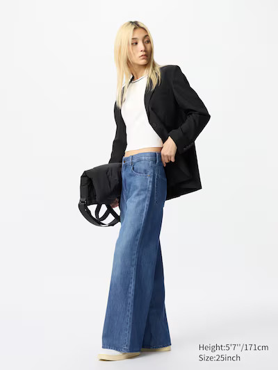 Drapey Wide Flare Jeans | UNIQLO (US)