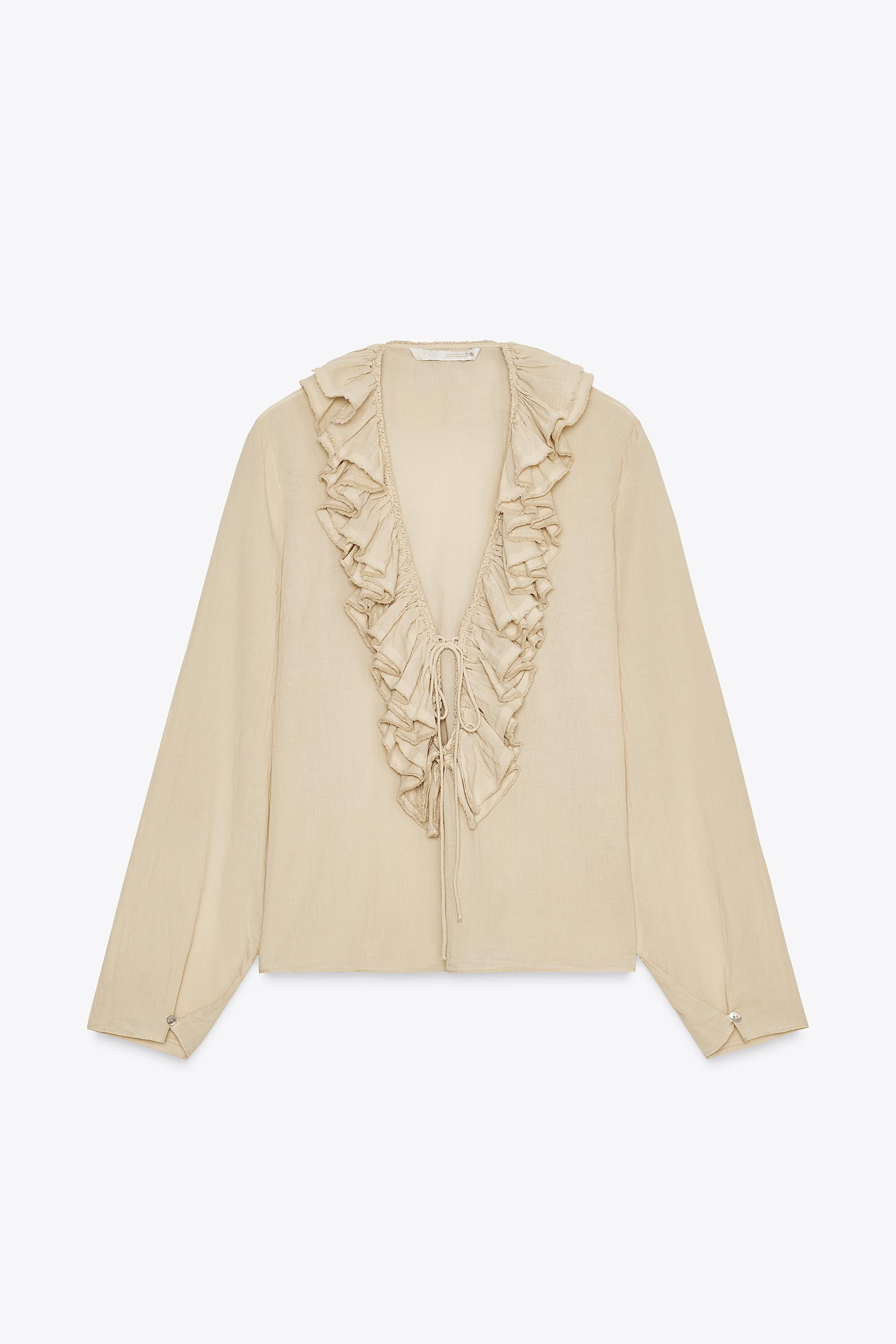 TOP MET VOLANTS ZW COLLECTION | Zara US