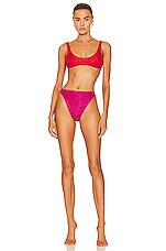 Lumiere Bra 90's Bottom Bikini Set | FWRD 