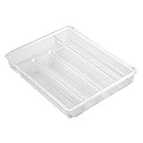 iDesign Linus Expandable Kitchen Drawer Organizer for Silverware, Spatulas, Gadgets - Clear | Amazon (US)