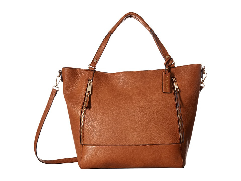 SOLE / SOCIETY - Nera Tote (Cognac) Tote Handbags | Zappos