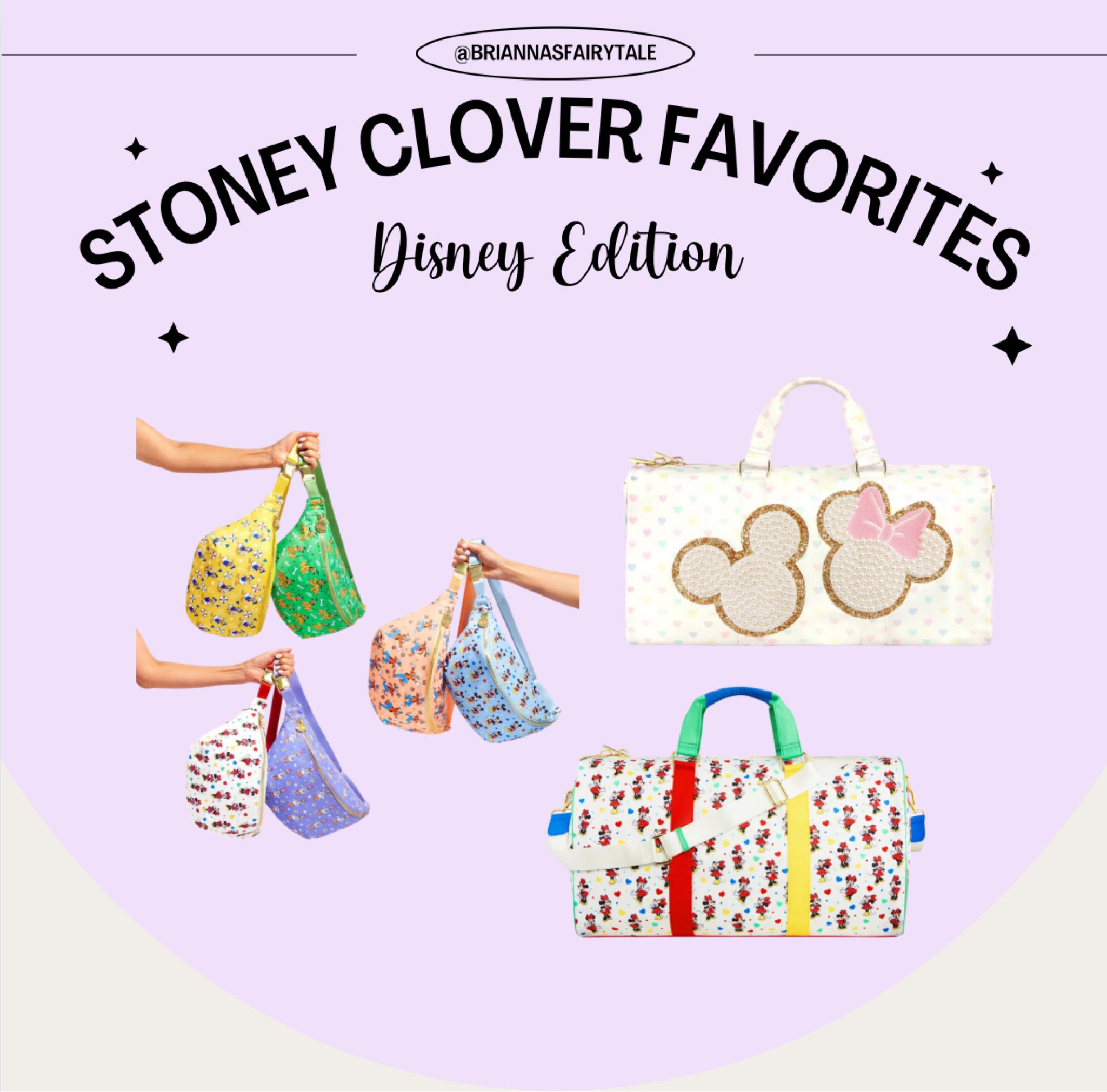 Stoney Clover has some of the best fanny packs and duffel bags around! Their Disney collection has some of my favorite park accessories to use. I always use the Mickey & Minnie pastel hearts duffel on every overnight trip! It’s incredible. Must haves for your next Disney day or vacation! The perfect aesthetic🩷

#LTKstyletip #LTKtravel #LTKGiftGuide