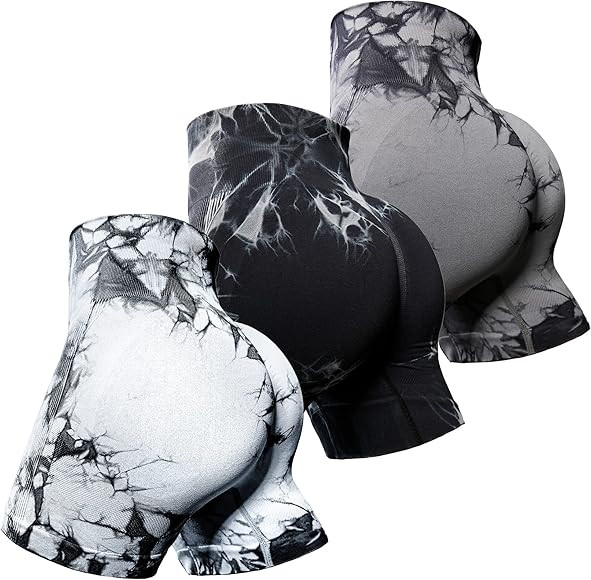 OVESPORT Workout Shorts for Women Scrunch Butt Lifting High Waisted Yoga Gym Seamless Booty Biker... | Amazon (US)