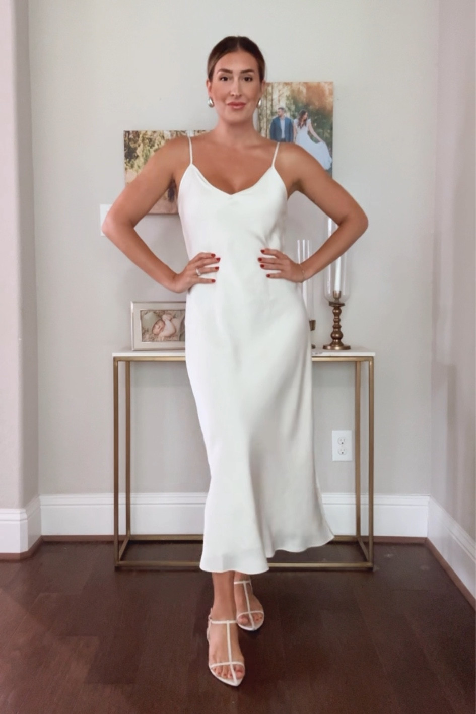 Classic slip dress in ivory, size medium (could do small). 