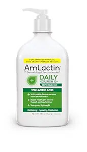 AmLactin Daily Nourish 12% - 14.1 oz Body Lotion with 12% Lactic Acid - Exfoliator and Moisturize... | Amazon (US)