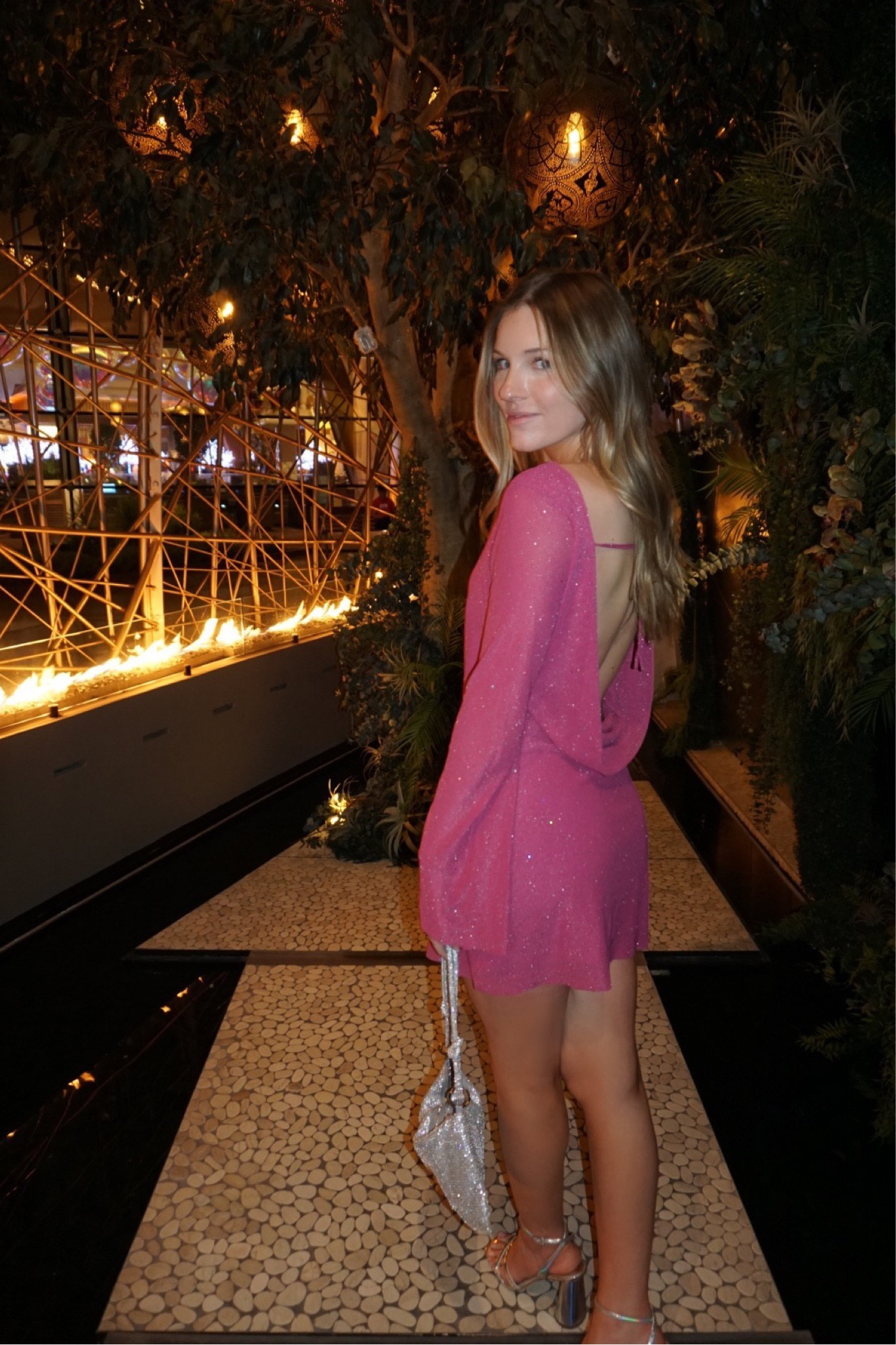 Pink summer dress
Concert, shimmer dress, open back, Las Vegas outfit ideas, Cult Gaia, going out, dinner outfit, vacation dress, sequins, silver metallic heels

#lasvegas #vegas

#LTKshoecrush #LTKfit #LTKitbag