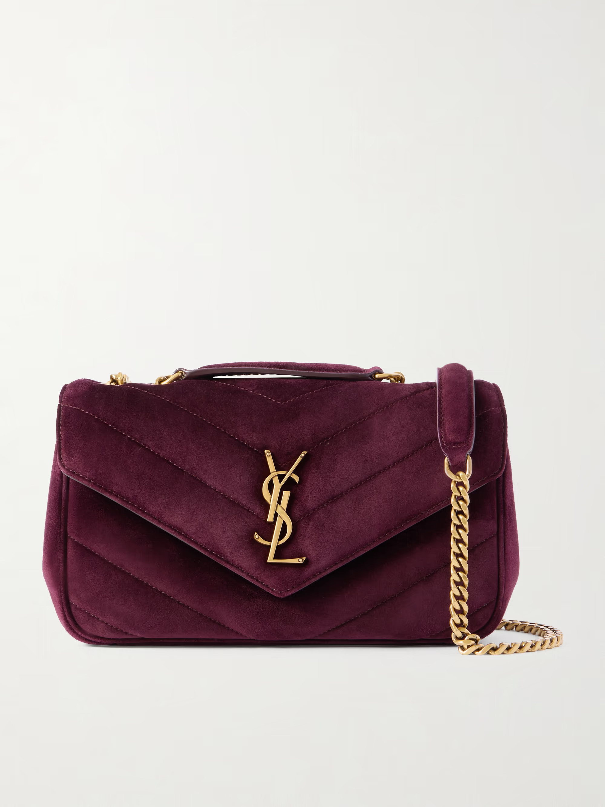 Loulou quilted suede shoulder bag | NET-A-PORTER (UK & EU)